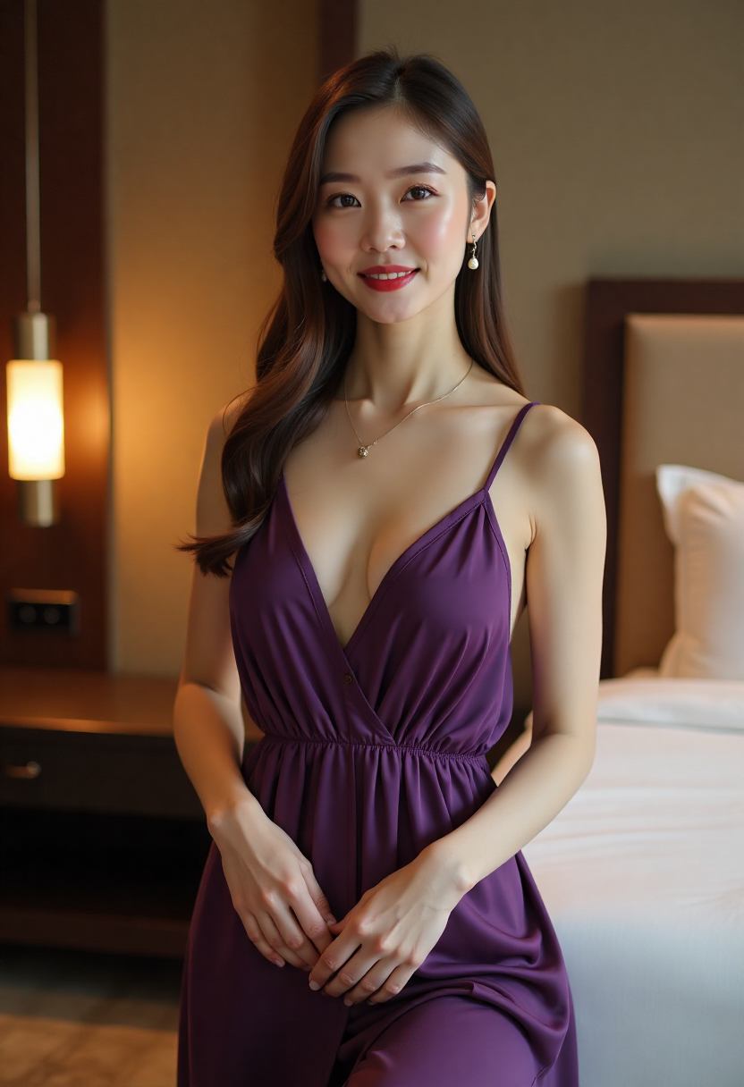 海边街区的老楼与路灯
